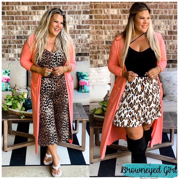 Bright Coral Thumbhole Cardigan Best Seller - Picture 3 of 3